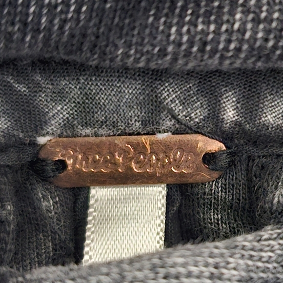 Free People Washed Charcoal Quilted Jacket Small - Picture 4 of 8